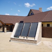 3 Panel Solar Hot Water Collector Array